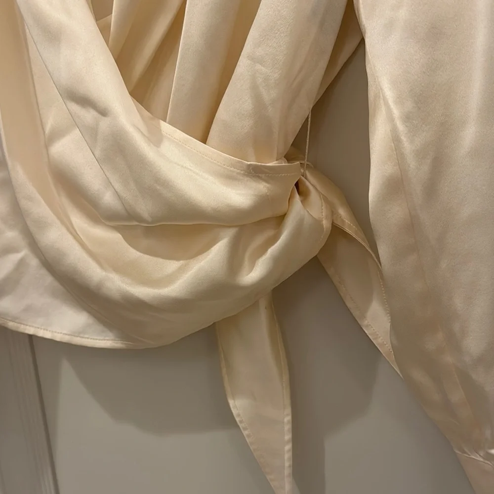 Talbots Pink Silk Blouse - Picture 3 of 5